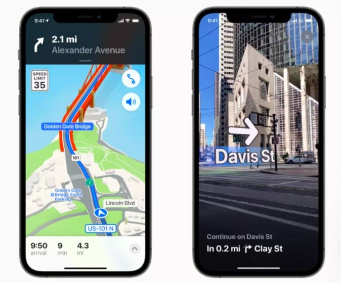 iOS 15で「マップ」にARを使った道案内システムが実装へ | Mogura VR