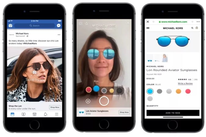 商品をカメラ越しに試着 フェイスブックがAR広告を新たに導入 | Mogura VR