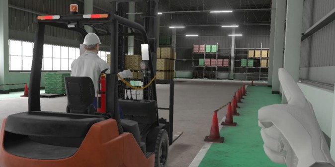 VRでフォークリフトの労災防止、積木製作から | Mogura VR